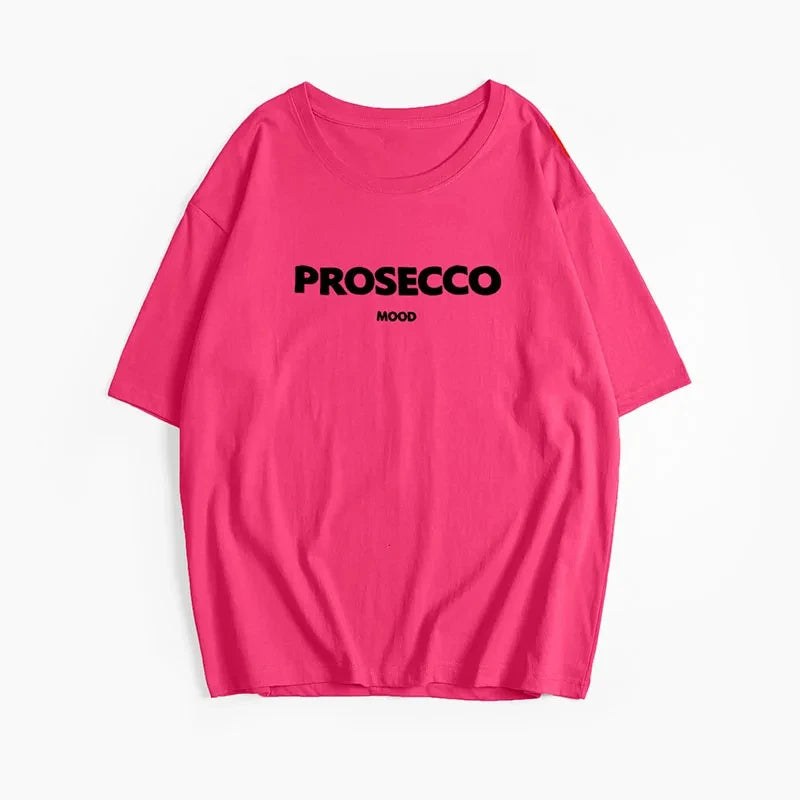 Prosecco Pamuklu T Shirt Kadın Özel Tasarım