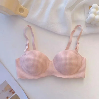 Buz İpek Sütyen  Dikişsiz Şeker Serisi Push Up Özel Tasarım